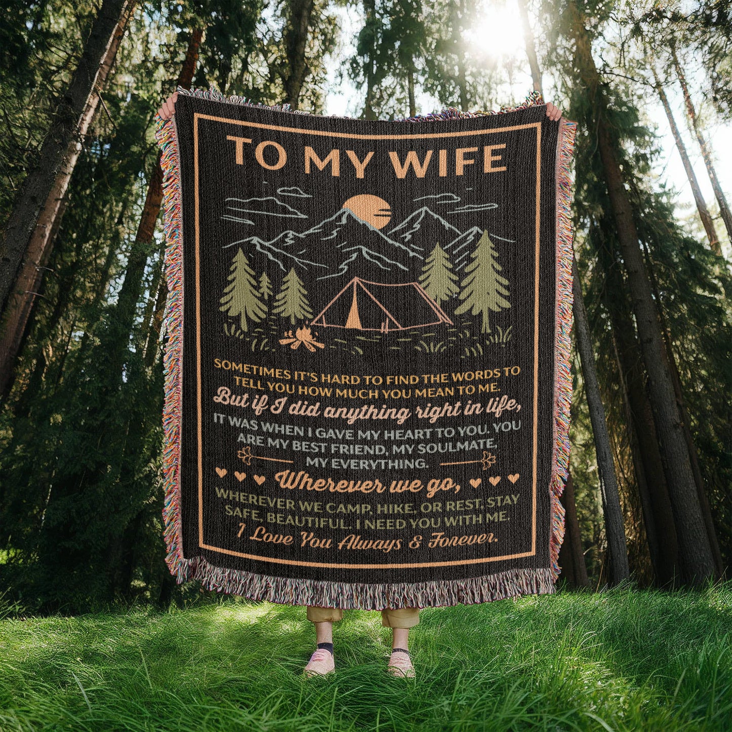 To My Wife – Wherever We Camp, Hike, or Rest, Stay Safe ❤️