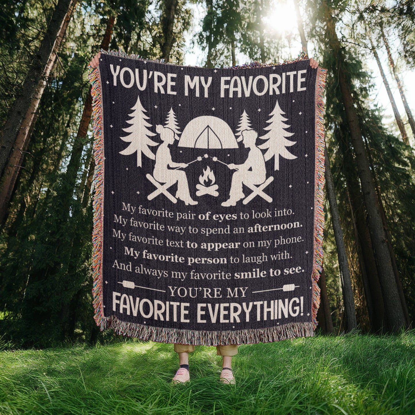 Camping Blanket Gift – For Your Favorite Person in the World
