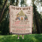Camping Blanket Gift – For the Wife Who Needs to Know How Special She Truly Is