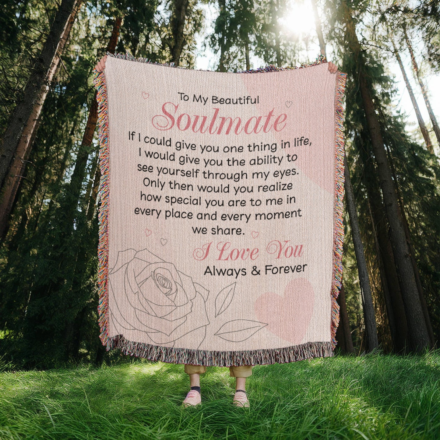 See Yourself Through My Eyes Blanket – Gift for My Soulmate