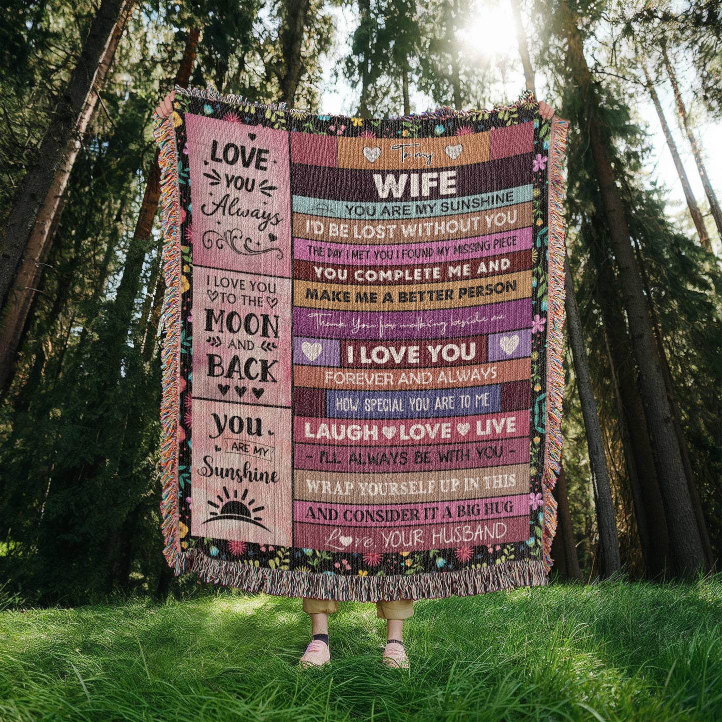 Gift for Wife – You Are My Sunshine Blanket