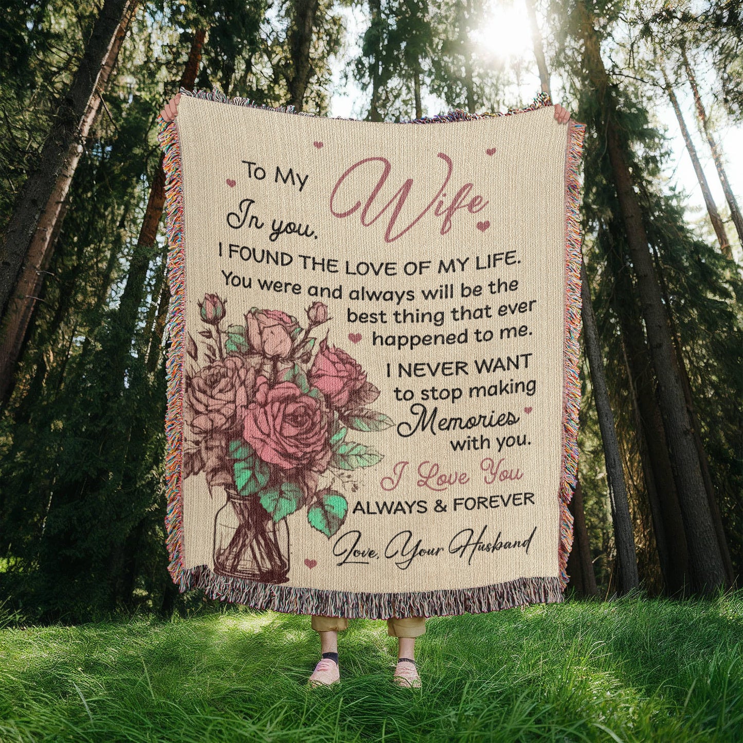 Forever Memories Blanket – Wife Gift
