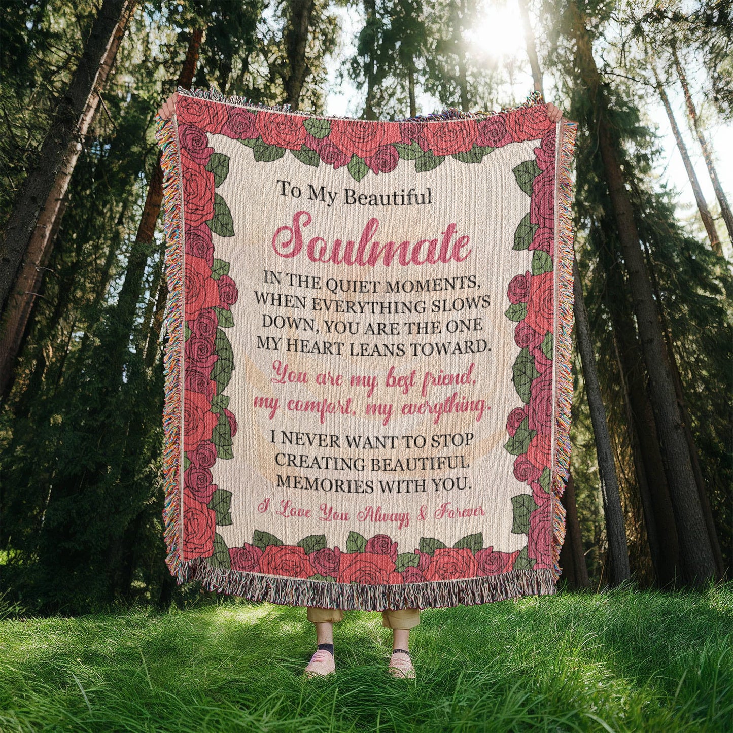 Timeless Rose Love Blanket – Gift for My Beautiful Soulmate