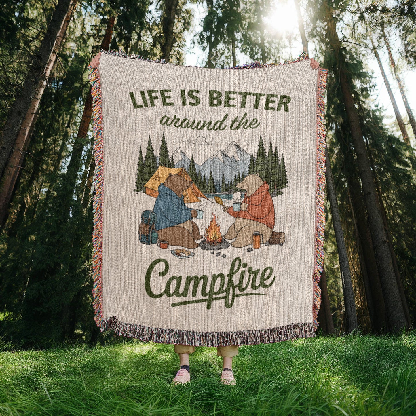 Life Is Better Around The Campfire (Blanket) ❤️