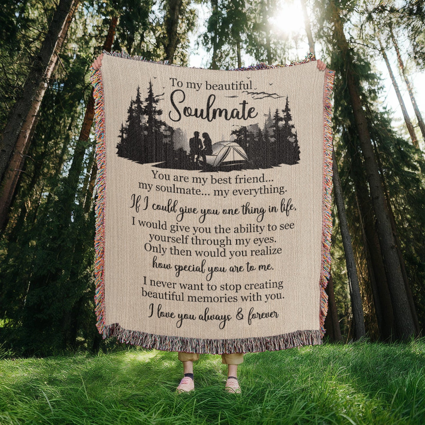 To My Beautiful Soulmate — A Blanket Full of Love, Memories, and Meaning ⛺❤️