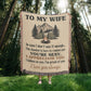 Camping Blanket Gift – For the Wife Who’s Sexy, Strong, and Always Appreciated