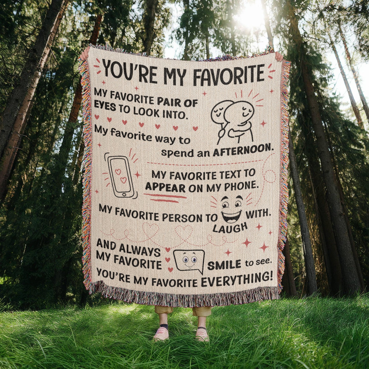 You’re My Favorite – Cute & Cozy Romantic Blanket ❤️