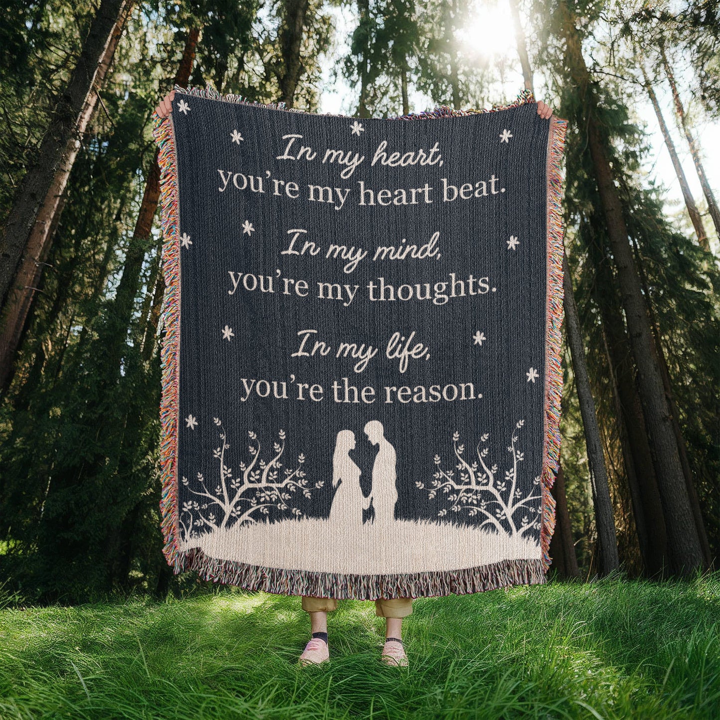 Gift for My Love – You're My Heartbeat Forever Blanket