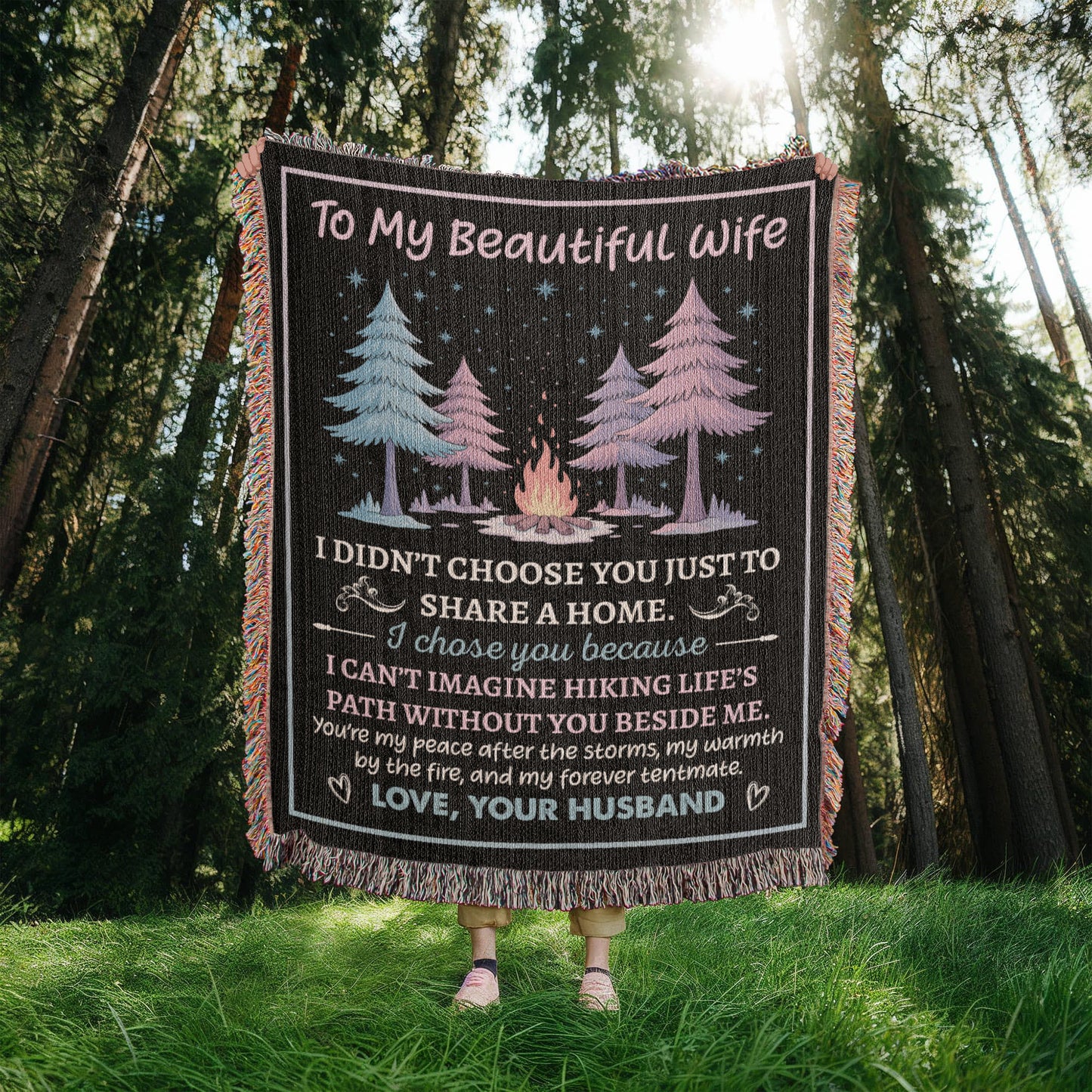 To My Beautiful Wife – You’re My Peace, My Fire, My Forever Tentmate 💕