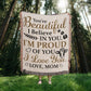 To My Beautiful Daughter – Cow Blanket With "I’m Proud of You" & "Love, Mom" Message