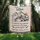 Camping Blanket Gift – For the One Who’s Your Rock, Through Every Hour and Horizon