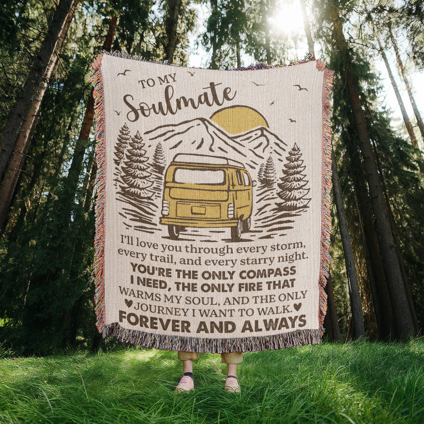 To My Soulmate – Camper Van Journey Blanket 🚐💛