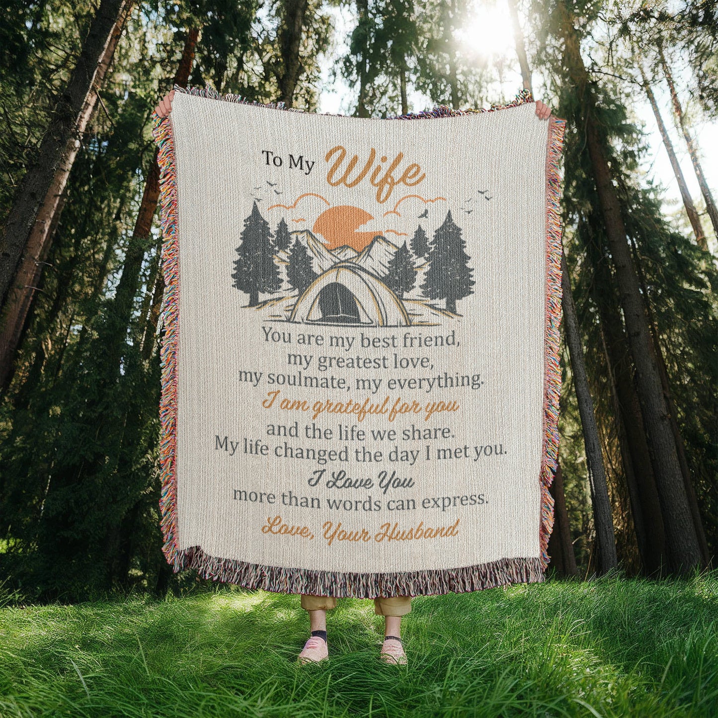 Adventure Together Blanket – Gift for Wife