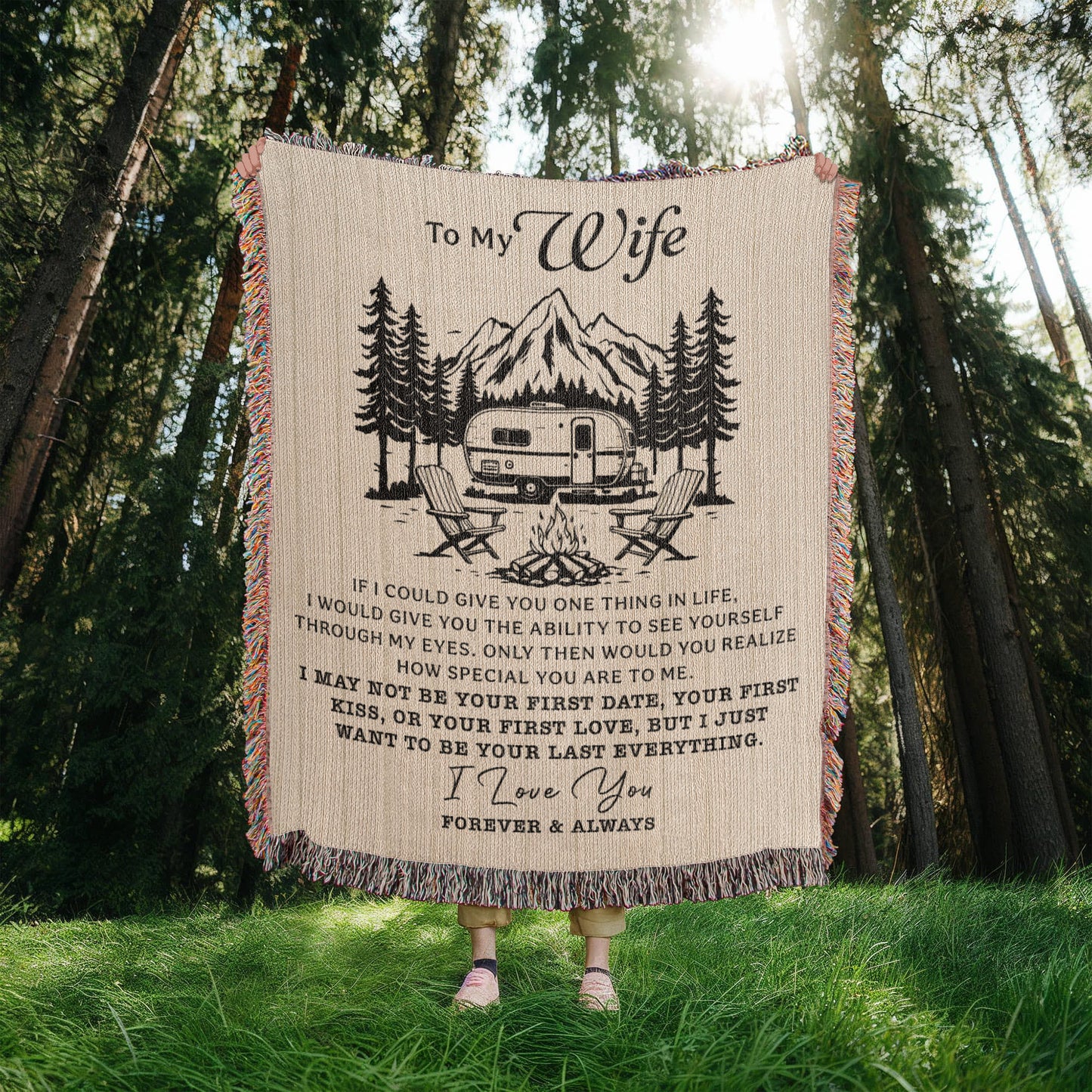 To My Wife — Camper Love Blanket ❤️🔥
