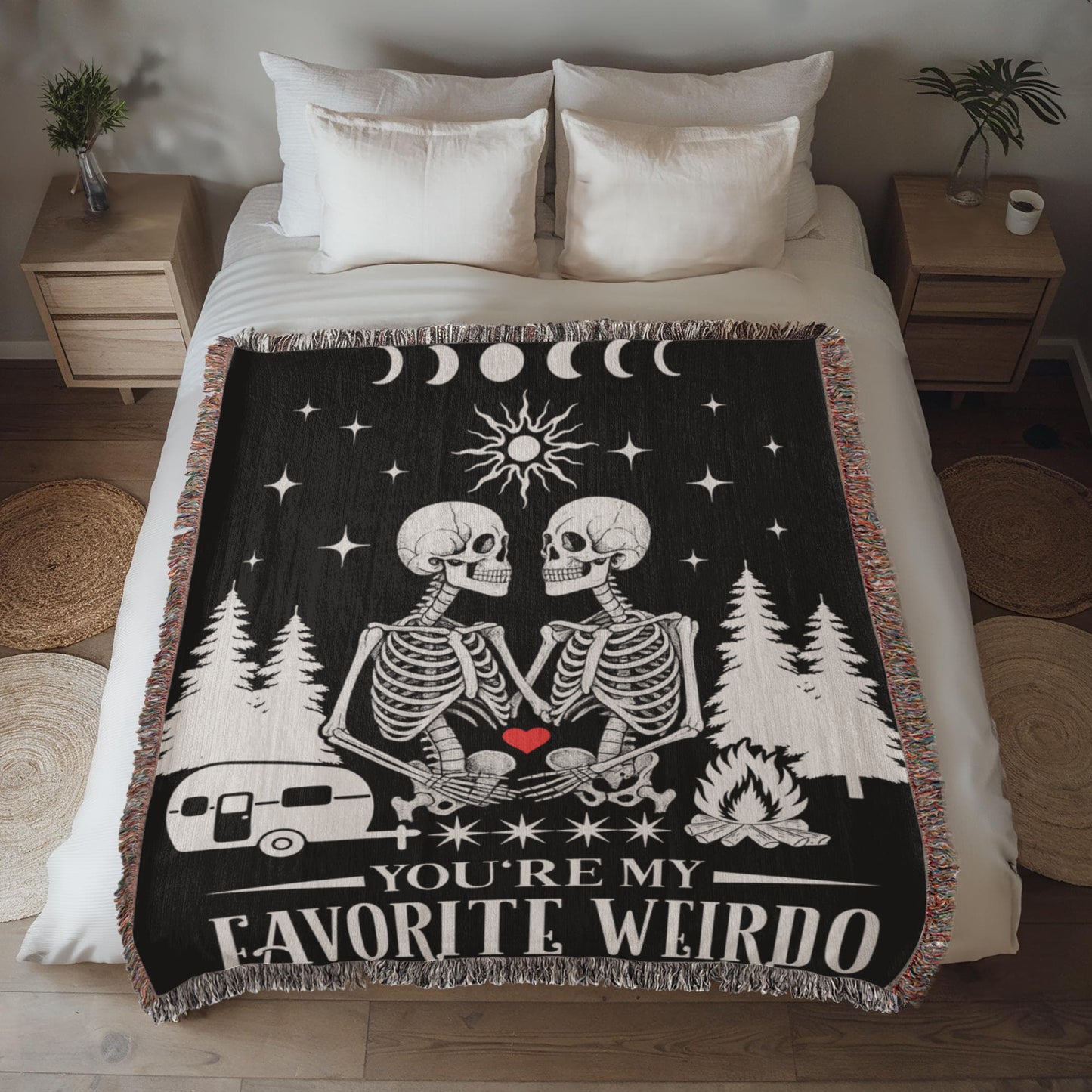 Cozy Up With Your Favorite Weirdo – The Perfect Camping Couples Blanket