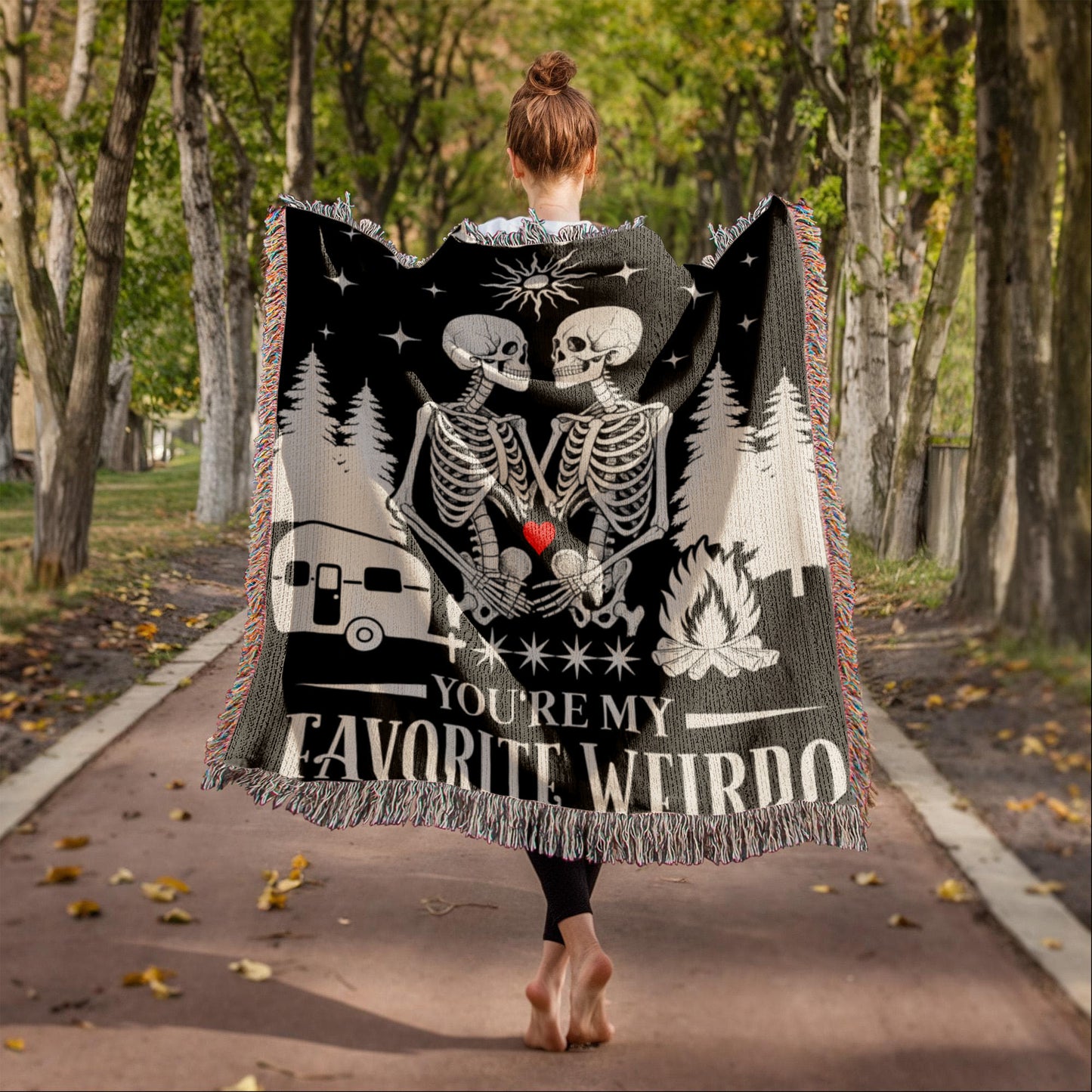 Cozy Up With Your Favorite Weirdo – The Perfect Camping Couples Blanket