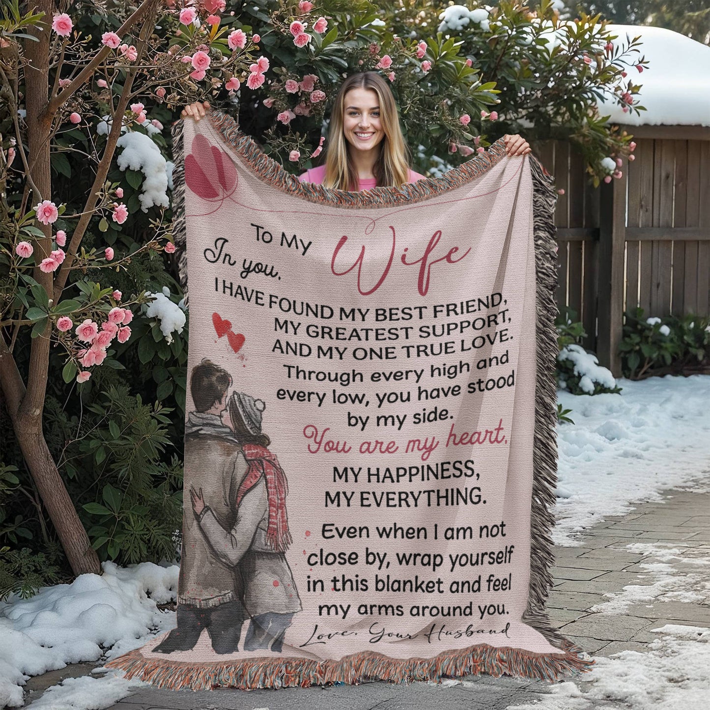 Hug From Me Blanket – Gift for a Wife