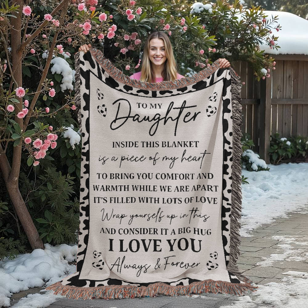 Cow Print Blanket for Daughter – A Big Hug from Mom’s Heart