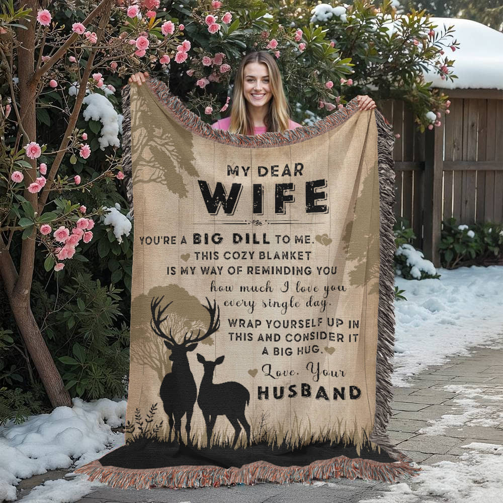 Camping Blanket Gift – For the Wife Who’s a Big Dill to Her Husband