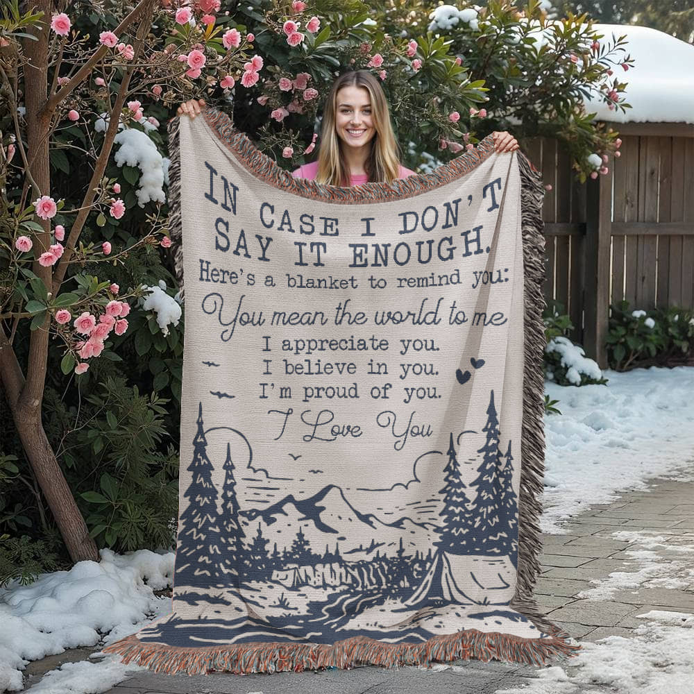 Camping Blanket Gift – Say the Words She Needs to Hear, Without Saying a Word