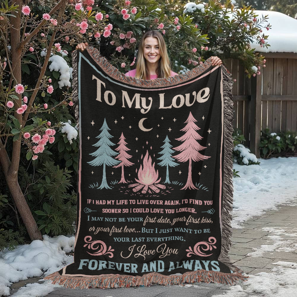 Camping Blanket Gift – A Romantic Keepsake for Your Forever Love