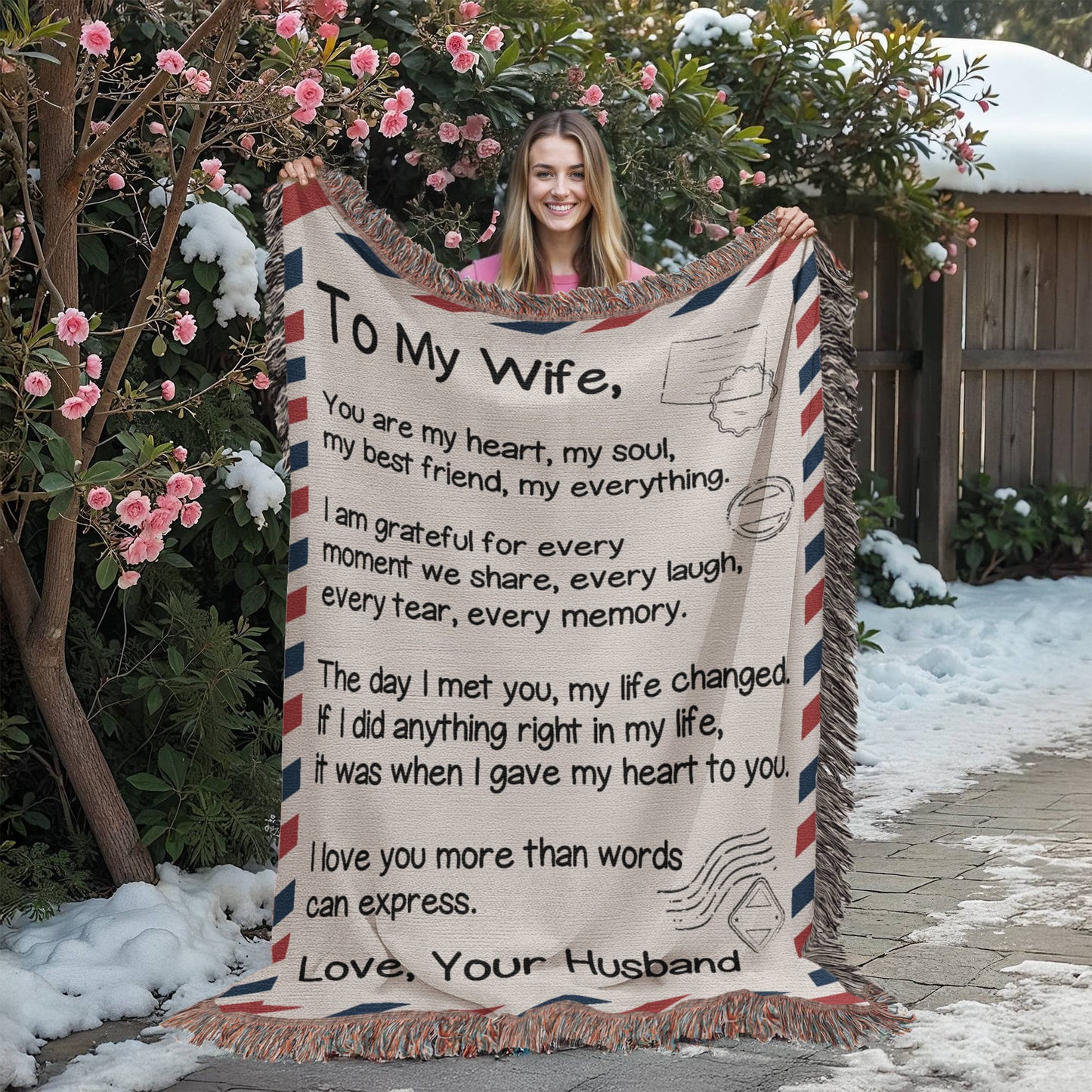 Love Letter Wife Blanket – Gift for Wife
