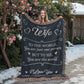 To My Wife – You Are My World Love Gift Blanket