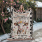 To My Daughter – “Braver, Stronger, More Loved Than You Know” Cow Blanket