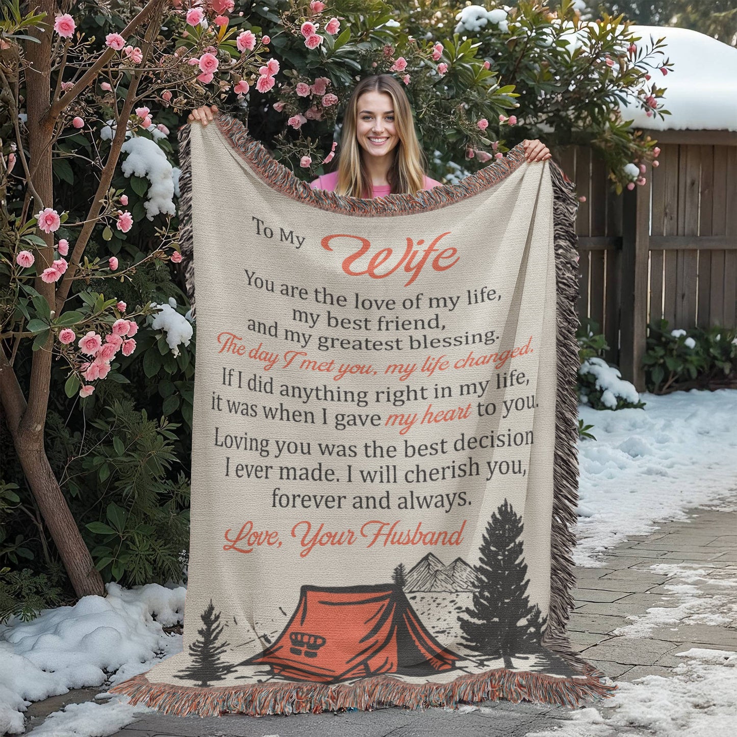 My Heart to You Blanket – Gift for Wife