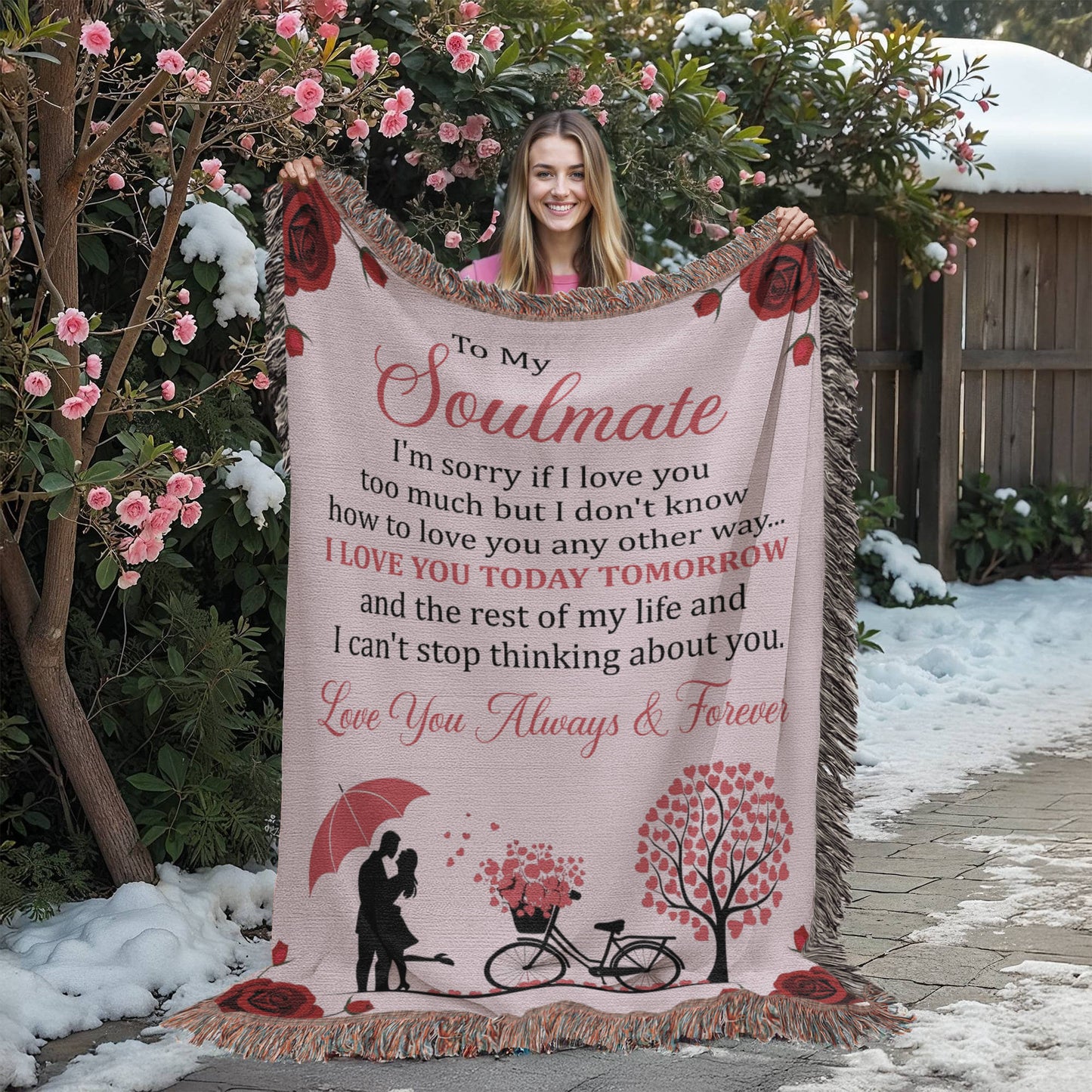 Love You Today & Tomorrow Blanket – Gift for My Soulmate