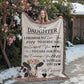 To My Daughter – “I Promise to Love, Guide, and Hold You Forever” Cow Blanket