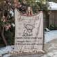 To My Daughter – Cute Cow Snuggle Blanket With "You’ll Always Be My Baby" Message