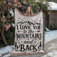 I Love You to the Moon and Back (Blanket)