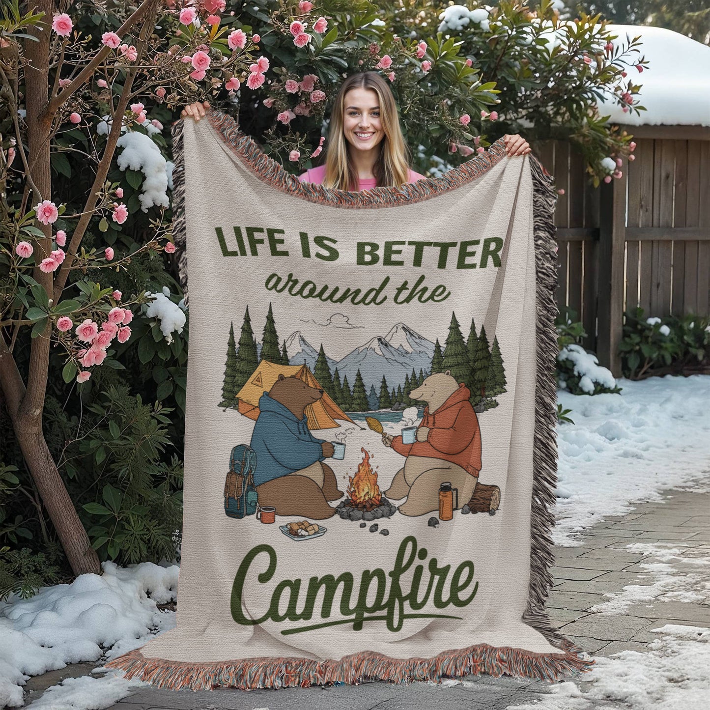 Life Is Better Around The Campfire (Blanket) ❤️