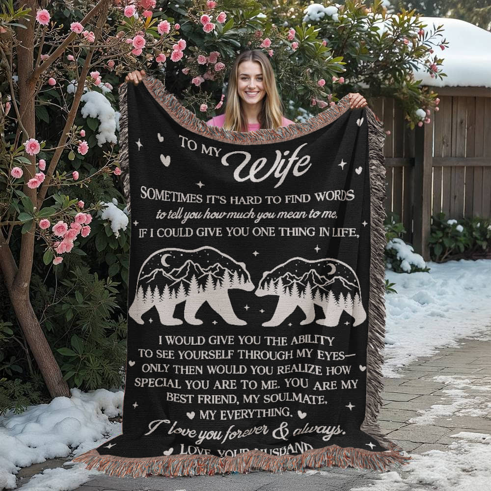 Camping Blanket Gift – For the Wife Who’s Your Soulmate, Strength, and Forever Love