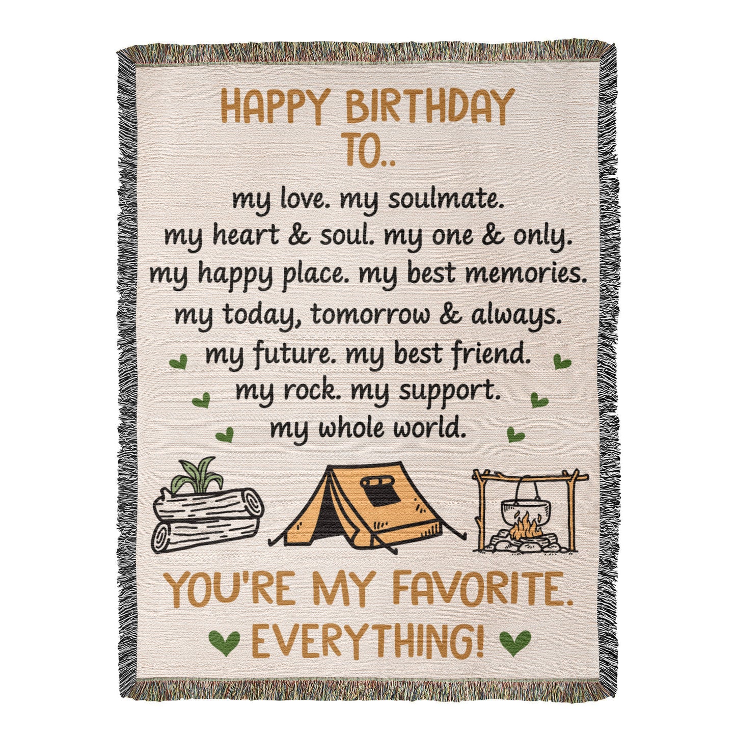 happy birthday blanket