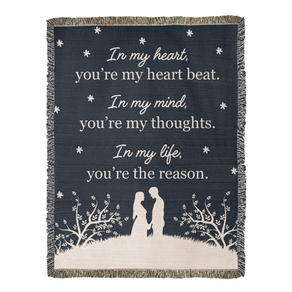Gift for My Love – You're My Heartbeat Forever Blanket