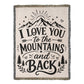 I Love You to the Moon and Back (Blanket)