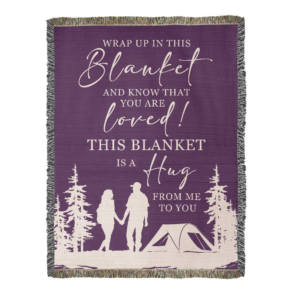 This Blanket is a Hug from Me to You” — Romantic Camping Gift for Your Person 💜🏕️
