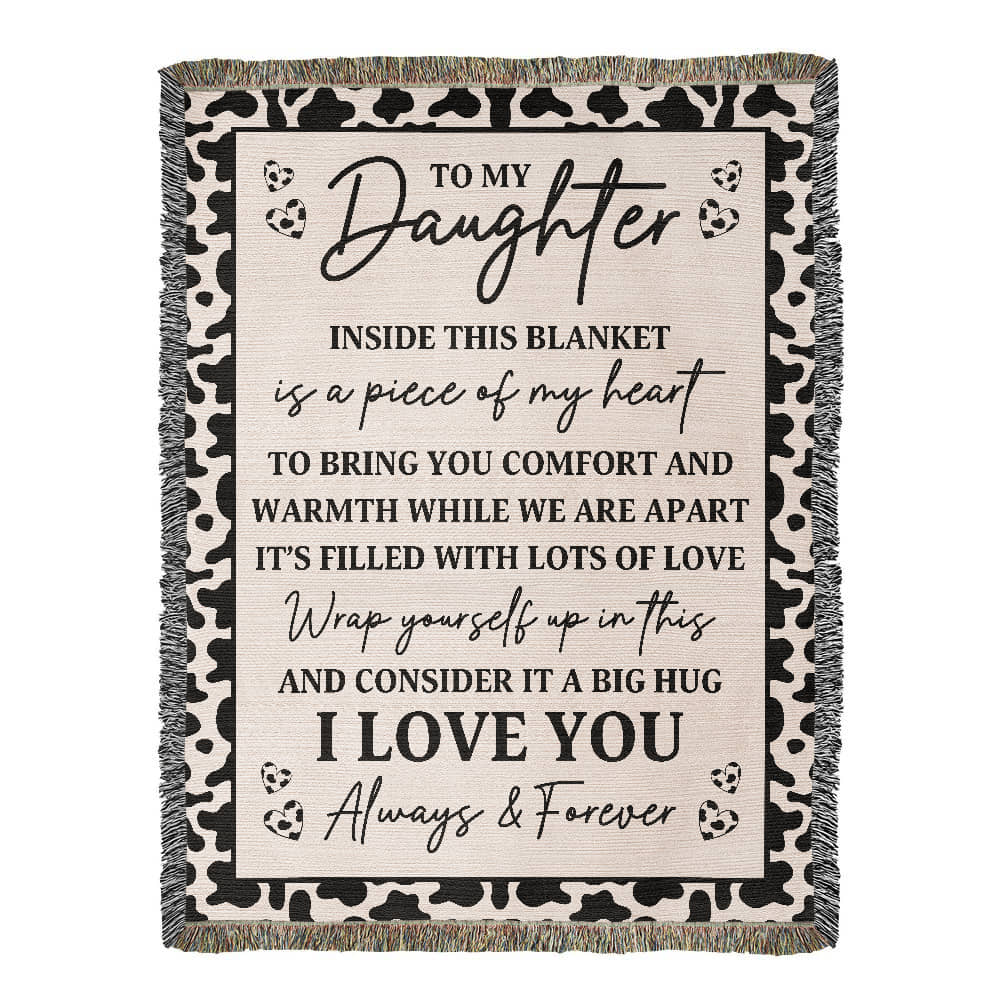 Cow Print Blanket for Daughter – A Big Hug from Mom’s Heart