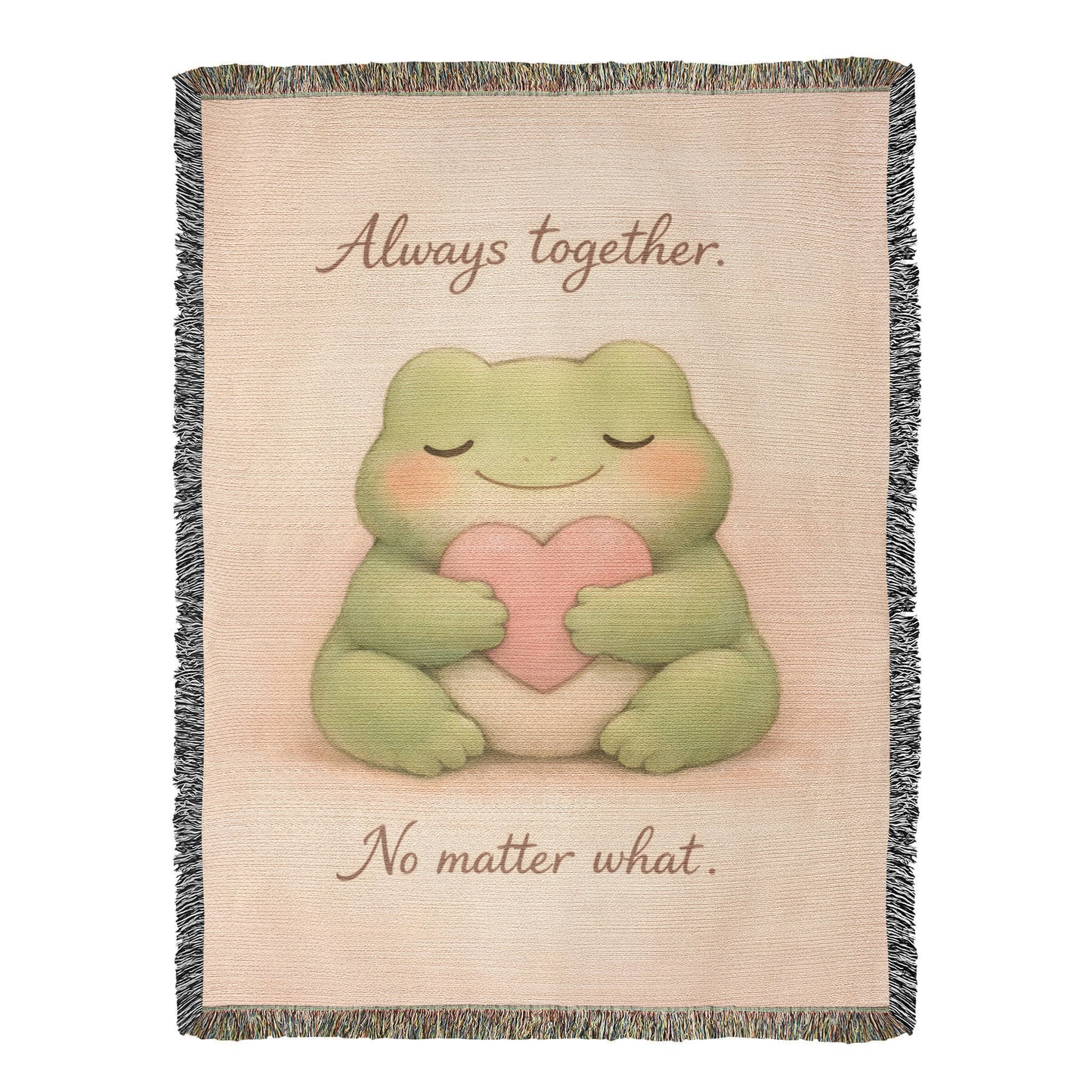 Always Together Frog Blanket – A Cozy Reminder of Love