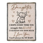 To My Daughter – Cute Cow Snuggle Blanket With "You’ll Always Be My Baby" Message