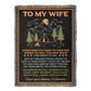 Camping Blanket Gift – For the Wife Who’s Your Best Friend, Soulmate, and Safe Place
