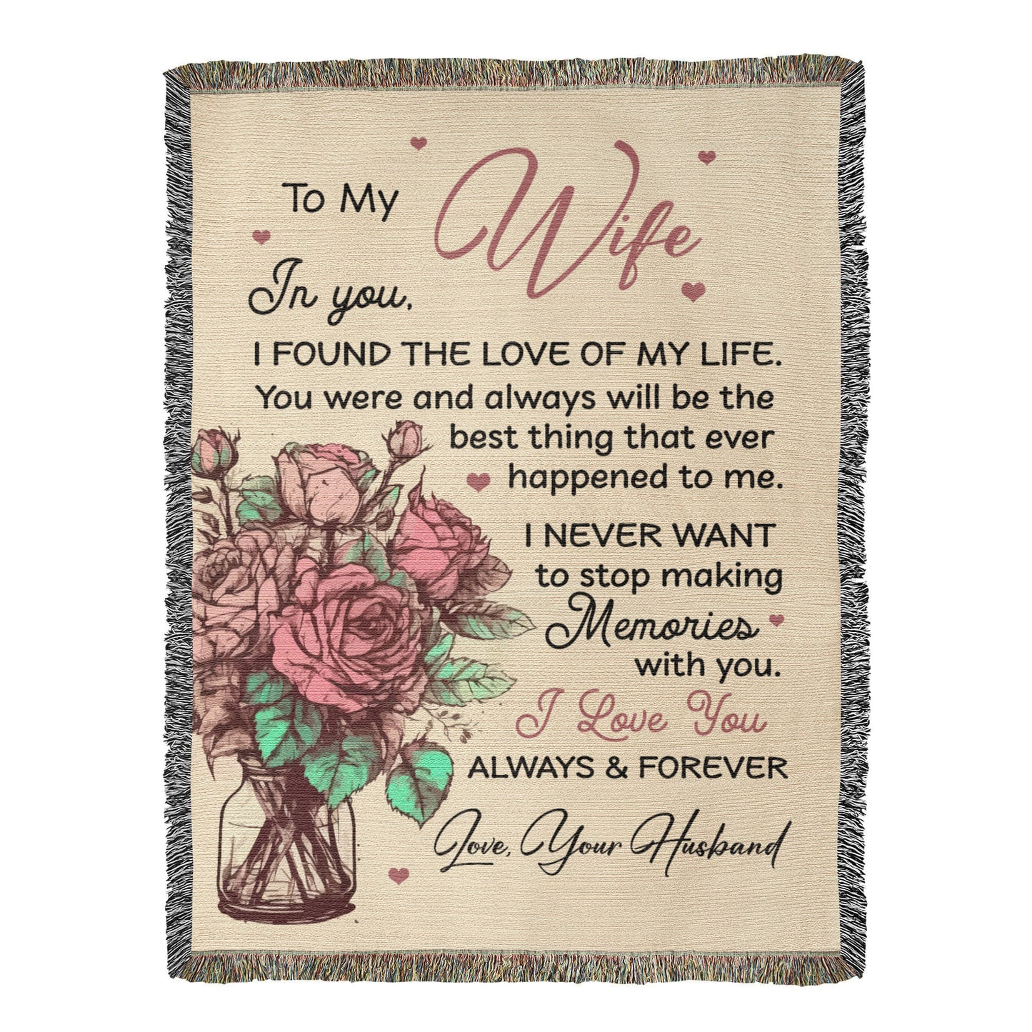 Forever Memories Blanket – Wife Gift
