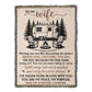 To My Wife – Campfire & Camper Love Quote Blanket 🔥💑