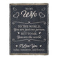 To My Wife – You Are My World Love Gift Blanket