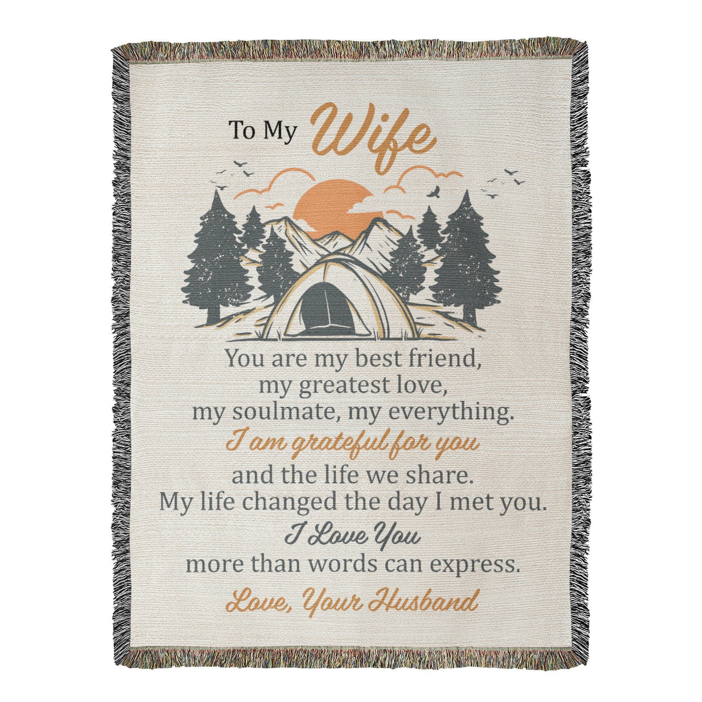 Adventure Together Blanket – Gift for Wife