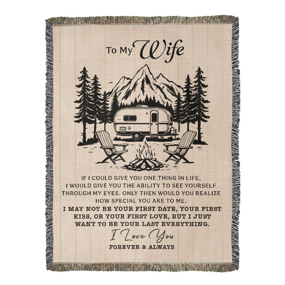 To My Wife — Camper Love Blanket ❤️🔥