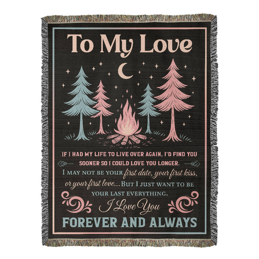 Camping Blanket Gift – A Romantic Keepsake for Your Forever Love