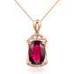 A Gallery of 18K Rose Gold Tourmaline Pendants on Sale Now!